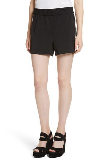 Women's Alice + Olivia Ludlow Striped Shorts - Black