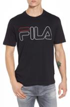 Men's Fila Logo T-shirt, Size - Black