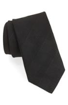 Men's John Varvatos Star Usa Check Weave Tie, Size - Black