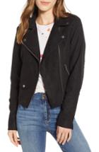 Women's Lira Clothing Tyler Faux Suede Biker Jacket - Black