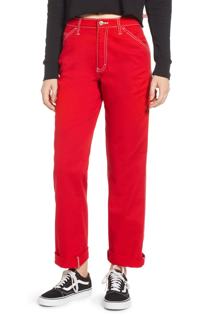 Women's Dickies Relaxed Fit Carpenter Pants - Red