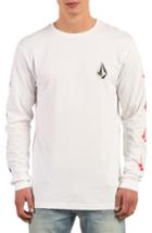 Men's Volcom Deadly Stones Long Sleeve T-shirt - White