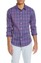 Men's Bonobos Slim Fit Check Tech Sport Shirt R - Pink