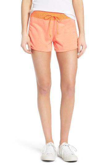 Women's Converse Eng Knit Shorts - Orange