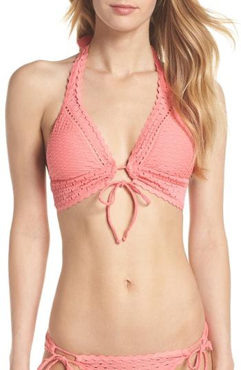 Women's Robin Piccone Halter Bikini Top - Coral