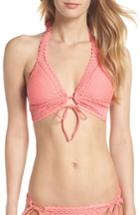 Women's Robin Piccone Halter Bikini Top - Coral