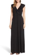 Women's Loveappella Ruffle Maxi Dress - Black