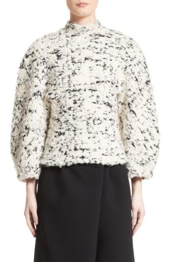 Women's A.w.a.k.e. Textured Mock Neck Sweater - White