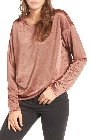Women's Socialite Metallic Pullover - Brown