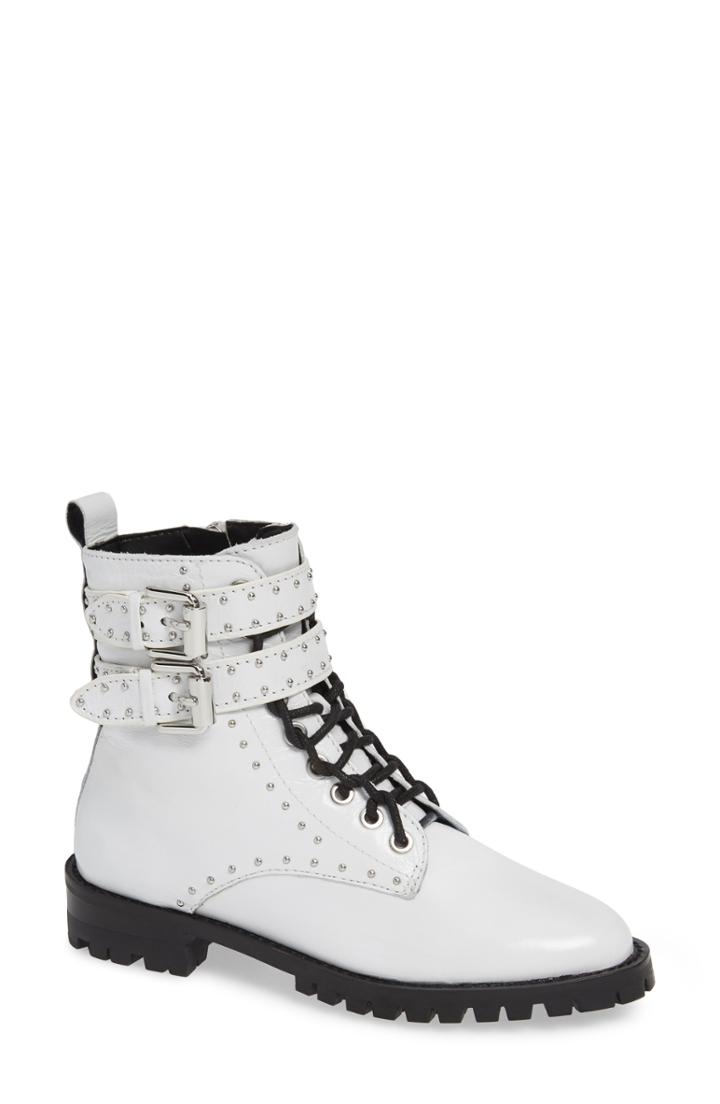 Women's Rebecca Minkoff Jaiden Stud Bootie .5 M - White