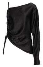 Women's T By Alexander Wang Satin One-sleeve Blouse