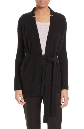 Women's Atm Anthony Thomas Melillo Wool Blend Belted Cardigan - Black