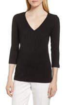 Women's Boss Etrica Ribbed Sweater - Black