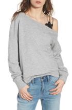 Women's Treasure & Bond Asymmetrical Sweatshirt - Grey