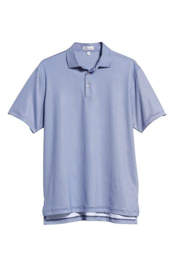 Men's Peter Millar Latimer Classic Fit Links Print Golf Polo - Blue