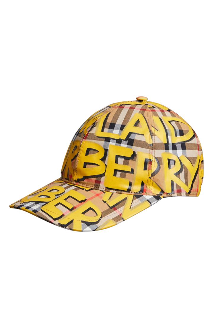 Women's Burberry Graffiti Baseball Cap -