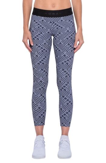 Women's Koral Vertex Knockout Crop Leggings - White