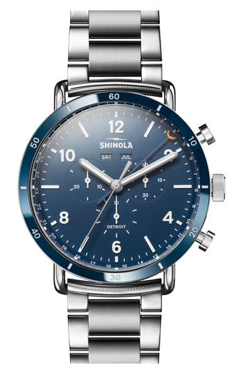 Men's Shinola The Canfield Chrono Bracelet Watch, 45mm