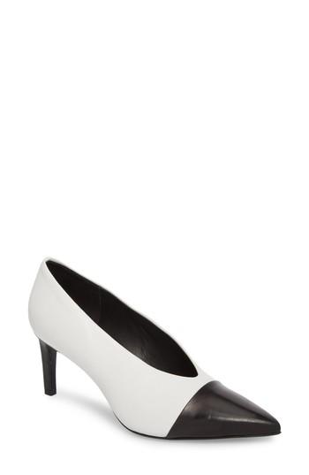 Women's Rag & Bone Beha Cap Pointy Toe Pump Us / 35eu - White