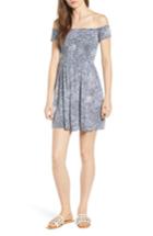 Women's Volcom She's So Daisy Off The Shoulder Dress - Blue