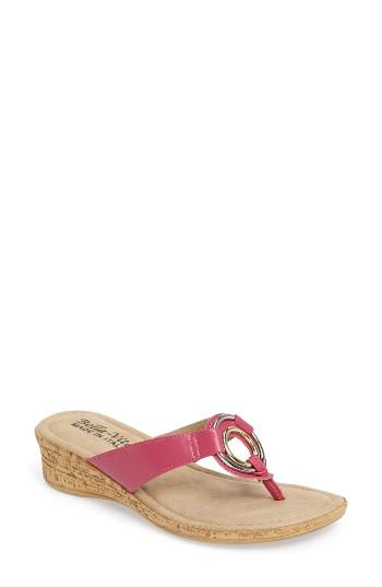 Women's Tuscany By Easy Street Fina Wedge Sandal N - Pink