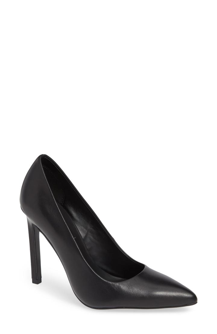 Women's Calvin Klein Jeans Paige Pointed Toe Pump .5 M - Black