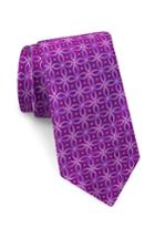 Men's Ted Baker London Circle Print Silk Tie, Size - Pink
