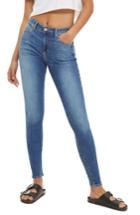 Women's Topshop Leigh Ankle Skinny Jeans X 36 - Blue