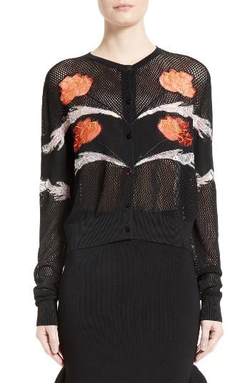 Women's Opening Ceremony Gestures Mesh Cardigan