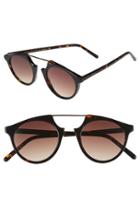 Women's Spektre 'bel Air Flat' 47mm Sunglasses - Black/ Smoke