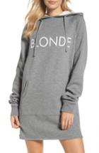 Women's Brunette The Label Blonde Sweatshirt Dress /small - Grey