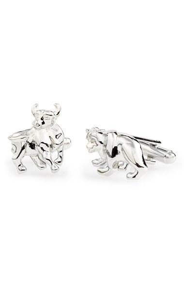 Men's Link Up 'bull And Bear' Cuff Links