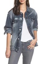 Women's Hudson Jeans New Boyfriend Denim Trucker Jacket - Black