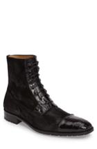 Men's Mezlan Sabino Cap Toe Boot .5 M - Black