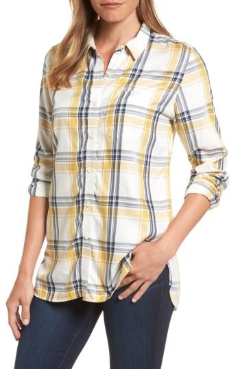 Women's Barbour Newton Plaid Shirt Us / 8 Uk - Yellow