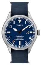 Men's Timex Waterbury Leather Strap Watch, 40mm