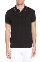 Men's French Connection Cotton Polo Shirt - Black