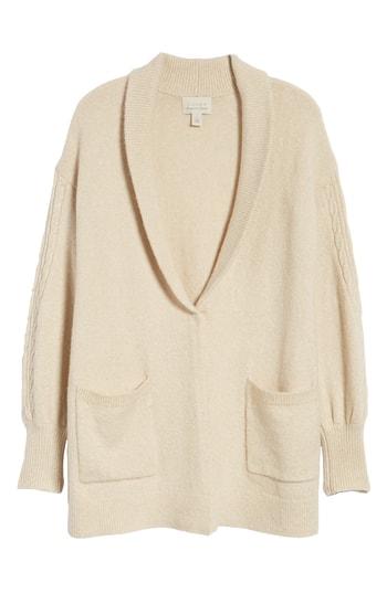 Women's Hinge Longline Cardigan, Size - Beige