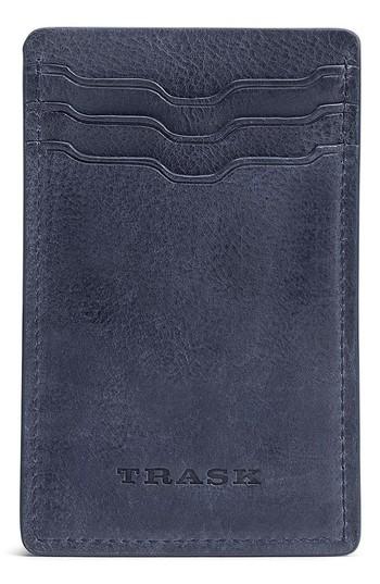 Men's Trask Canyon Money Clip Card Case - Blue