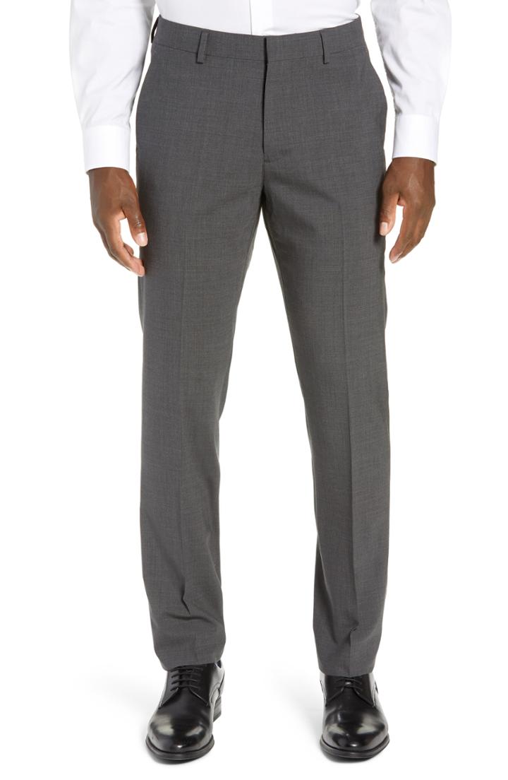 Men's Bonobos Slim Fit Stretch Wool Dress Pants X 30 - Grey