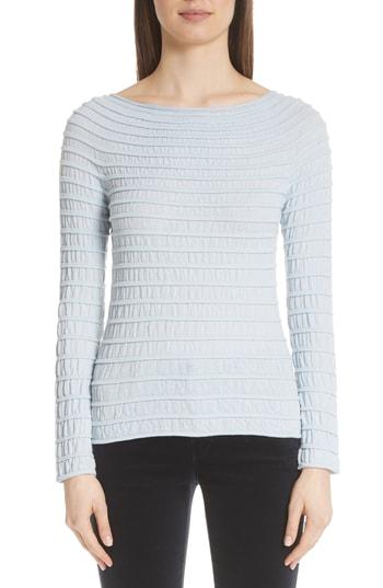 Women's Emporio Armani Fancy Stitch Top Us / 36 It - Blue
