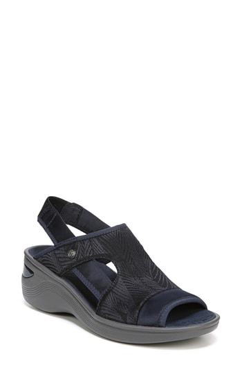 Women's Bzees Dashing Wedge Sandal M - Blue