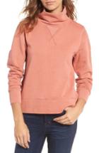Women's Madewell Garment Dyed Funnel Neck Sweatshirt