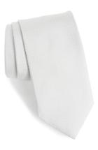 Men's David Donahue Dot Silk Tie, Size - Grey