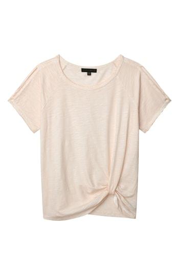 Women's Sanctuary Adrienne Side Twist Cotton Blend Top - Coral