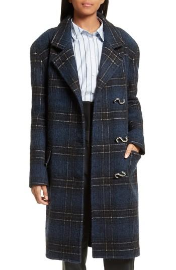 Women's Tibi Dominic Plaid Oversize Coat