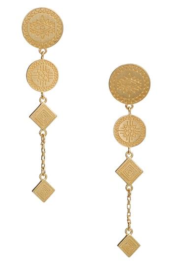 Women's Rebecca Minkoff Etched Coin Drop Earrings