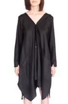 Women's Simple By Trista Open Back Linen Twill Shirtdress