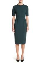 Women's Max Mara Umano Stretch Wool Sheath Dress - Green