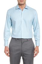 Men's Tailorbyrd Trim Fit Geometric Dress Shirt - 34/35 - Green